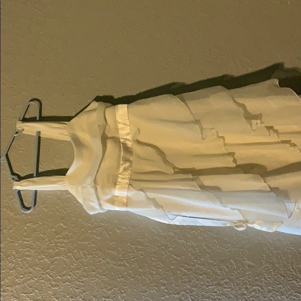 Girls off white dress